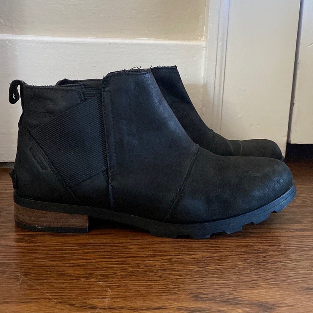Sorel Emilie Chelsea Boot - 10 black